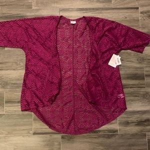 Maroon Lindsey LuLaRoe Coverup